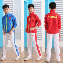 New children autumn volleyball sportswear primary and secondary school students class uniforms tennis uniforms team table tennis uniforms table tennis uniforms
