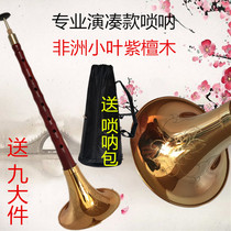 Musical instrument stage performance small leaf Rosewood suona G A C D Drop B E F tune the horn to send free repair Post