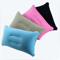 Outdoor camping thickened flocking inflatable pillow Nap Nap Nap pillow waist cushion square pillow rectangular neck pillow