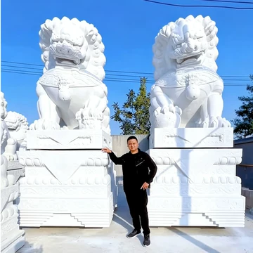 汉白玉石狮子庭院-汉白玉石狮子庭院促销价格、汉白玉石狮子庭院品牌- 淘宝