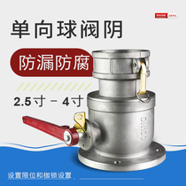 Aluminum alloy one-way ball valve female end 2 5 inch 3 inch 4 inch flange ball valve with female head tank valve