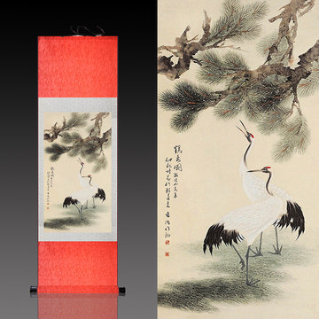 松鹤延年国画挂画-松鹤延年国画挂画促销价格、松鹤延年国画挂画品牌- 淘宝