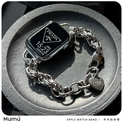 Mumu Iwatch с S9 Punk Metal Bracelet 8 Applable AppleWatch Apple Ultra/S7/SE