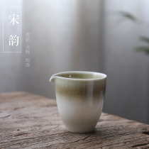Jingdezhen handmade plant ash glaze Gong Road Cup uniform Cup kung fu tea water cup tea Sea