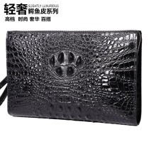 Thai Light Extravagant Avocado Leather Handbag Men 100 Hitch Fashion Genuine Leather Large Capacity Hand Grab Bag Business Personality Envelope Wallet