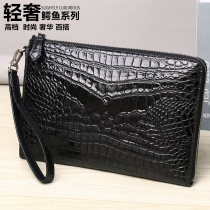 High value envelope bag adds fashion and taste Thai crocodile leather handbag male belly belly skin bag