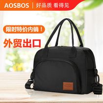 Waterproof and leak-proof insulation bag portable aluminum foil thickened work with lunch bag large capacity men and women