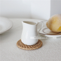Korea ins mini cute coffee small milk cup Pure white ceramic small milk cup espresso concentrated ounce cup