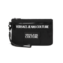 VERSACE JEANS Van Sci 22 New pint length Fashion Zip Hand Grab Bag Youth Casual Big Card Wallet