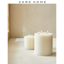 Zara Home European white column multi-Wick Valentines Day romantic mood candle 45346065250