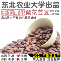 Northeast Agricultural University Organic Kidney Bean Dry Goods Grain Flat Fresh Porridge 2021 New Red Purple Flower Kidney Bean