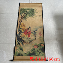 Old middle hall painting Living room decorative painting Hanging painting Classical Chinese hall landscape landscape Old painting Tang painting Study hot sale