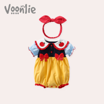 Fan Hunting Baby Summer Clothing Bag Fart Clothes Newborn Clothes Womens Baby Conjoined Summer Princess Full Moon 100 Days of Harvest