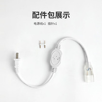 220V lamp with plug LED light with strip connector Two-pin drive power head waterproof rectifier can be brought with 100 m
