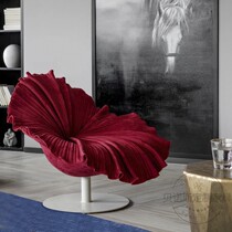 Nordic Designer Classic Creative Casual Petal Chair Decent Board Room Living Room GRP Backrest Swivel Flower Chair