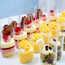 GD4585 inclinated pudding cup cheese cup yogurt cup plastic mousse cup