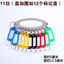 Key storage artifact portable Yibo (buy two get one free) thick stainless steel plate ring can be marked