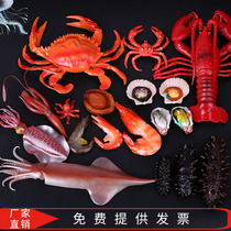 Simulation seafood model fish shrimp squid octopus sea cucumber abalone dishes hotel fruit and vegetable fresh shooting props toys
