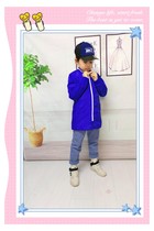 7 Wolf boy and girls dress coat fashion Han Yang Hang Hang Handle Gark without hat collar