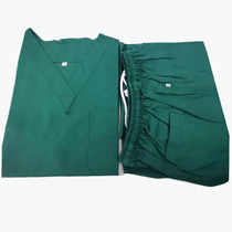 Hand dressing surgery for men and women with long thread short sleeve cotton V collar doctors clothing work brush hand drawstring oral split sleeve