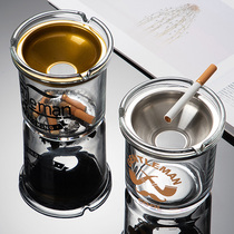 ins wind-proof fly ash funnel ashtray creative separate living room smoke artifact household with lid trendy ashtray