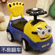 Twisted car Childrens slippery car with Music 1-3 years old baby can ride four-wheel toy car