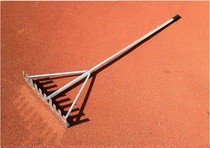 Aluminum alloy flat sand plate flat sand rake sand pit long jump flat sand plate with tooth flat sand device