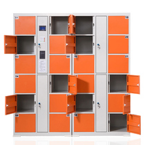 Locker manufacturers stock supply Changchun dance studio smart bag cabinet orange ribbon sensor system locker