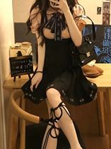 Summer French Summer Sense College Fenghan Edition Short-sleeved Shirt Dress Sweet and Living Two Pieces of Dress