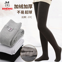 Babu bean girls wear white bottle socks in autumn and winter outside the winter wear baby plus thicker childrens pantyhose 1180