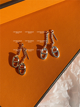 H comes with high-end buff atmosphere group as sterling silver plated 24k gold pig nose long earrings do not fade