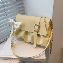 Niche design bag 2021 new fashion summer fashion chain womens bag joker shoulder messenger bag pleated cloud bag
