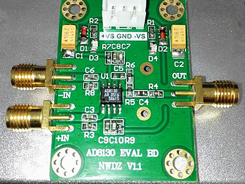 AD8130 Module High Speed Differential-to-Single-End Amplification CMRR Driven by ADC at High Frequency