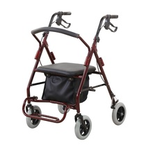 Elderly booster trolley new elderly universal wheel handrail can sit on wheels to help buy vegetables small hand four-wheeler