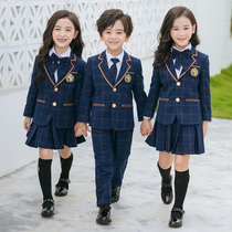 Noble kindergarten Garden clothes autumn and winter clothes British style suits three sets of class uniforms primary school uniforms for boys and girls