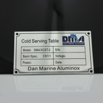 Signs nameplate Machinery and equipment Aluminum custom aluminum brand custom stainless steel metal bronze medal production corrosion cable logo