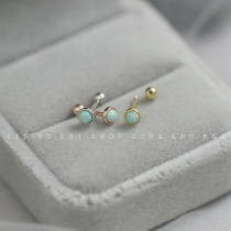 Euroberstone Screw Ear Nail Woman 925 pure silver plated 14K gold can be screwed with short earbone nail mini-raised earhole earthen