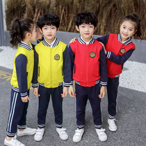Kindergarten garden clothes spring and autumn school uniforms sportswear suits three-piece childrens spring and autumn class uniforms