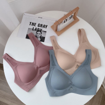 Soft support underwear womens no trace big chest show small no steel ring sports thin chest small beauty vest sleep bra