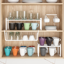 Household drain cup shelf shelf water cup storage cup upside down glass cup cabinet coffee multi-layer