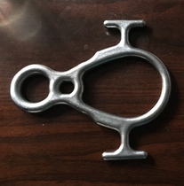 Cast stainless steel aerial work safety equipment speed-drop rock climbing 8-character descender descending device cattle horn eight-character ring