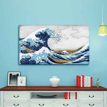 Fabric TV Hood dust cover hanging LCD 55 inch curved cover 65 70 75 TV set wall hanging