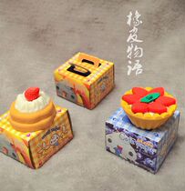 Rubber Tart out of print South Korea 2004 Barunson carton strawberry egg tart cream cake eraser