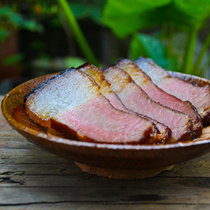 Yin Jie Hunan Xinhua specialty farmhouse homemade waterwheel firewood bacon smoked old bacon high-pitched smoked 500g pack