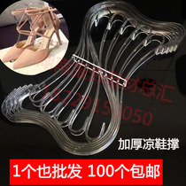 S-shaped sandals shoe support acrylic shoe rack high heels inner support frame plastic shoe bracket womens shoes display rack