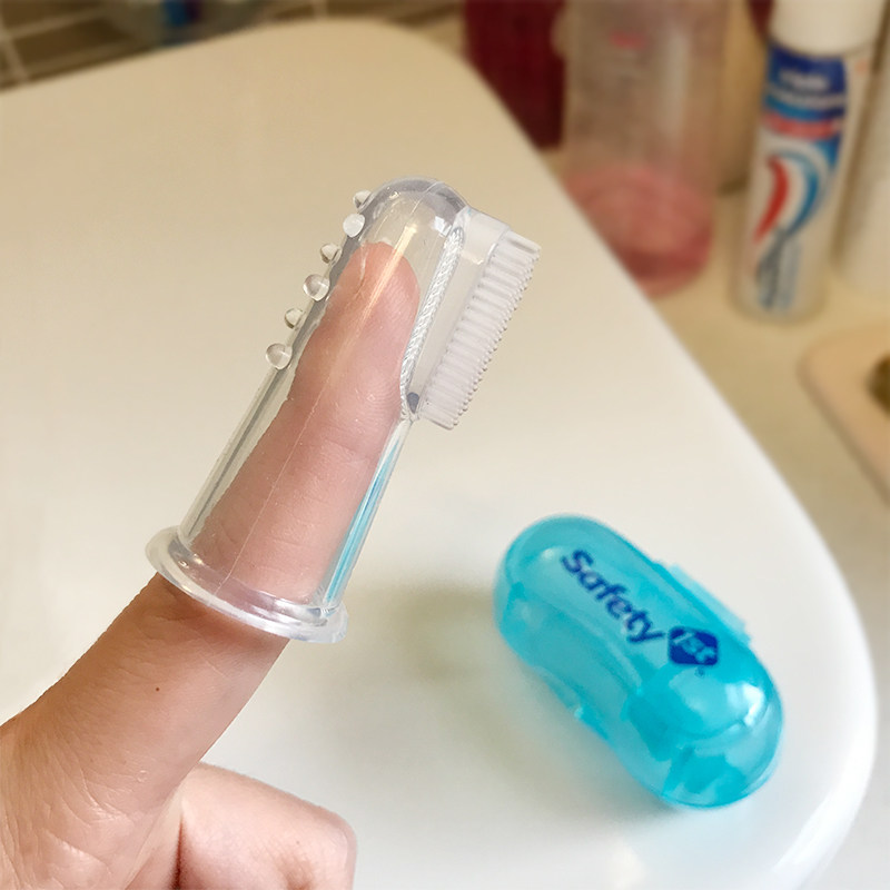 宝宝刷牙套手指指套牙刷婴儿刷0-1-2-3岁婴幼儿口腔舌苔清洁乳牙