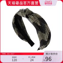 (New products on the shelves) lingo Codes fashion classic yellow and black WAVE Stitching kinked hair hoop