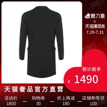 ANDREW MACKENZIE DARK BLUE MIXED WOOL GUN SPLIT COLLAR MENS AUTUMN AND winter LONG SLEEVE JACKET