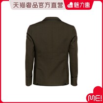 blackgateone tide card olive green flat barge collar suit Tide brand