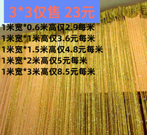 Encrypted silver wire wedding curtain ceiling wedding decoration partition tassel Ferris wheel ring partition curtain decoration